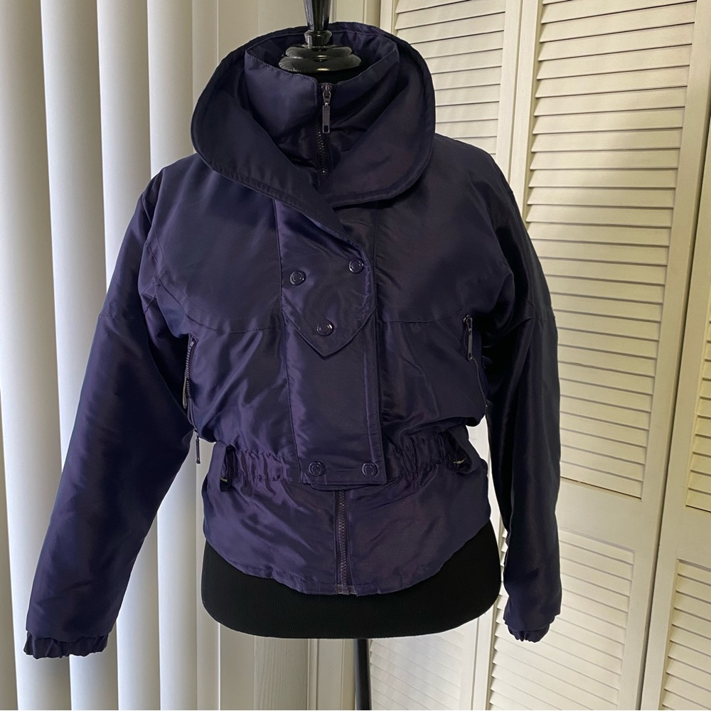 Hot Music Vintgae Ski Jacket Purple Puffer Size L